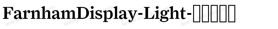 FarnhamDisplay-Light字体转换