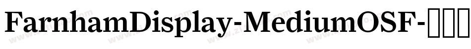 FarnhamDisplay-MediumOSF字体转换
