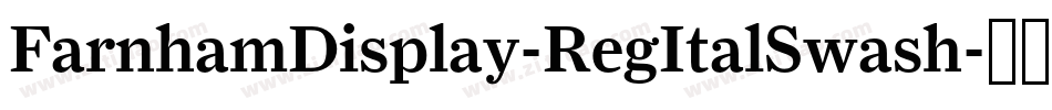 FarnhamDisplay-RegItalSwash字体转换