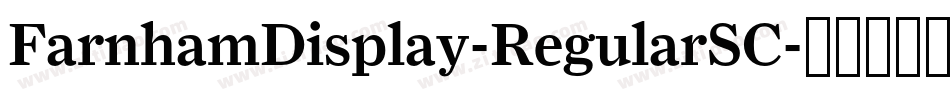 FarnhamDisplay-RegularSC字体转换
