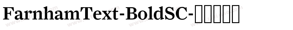 FarnhamText-BoldSC字体转换