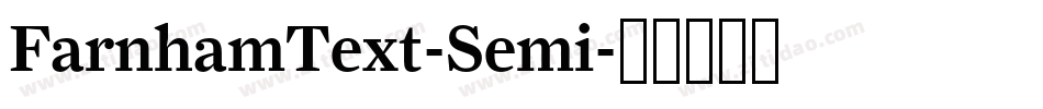FarnhamText-Semi字体转换