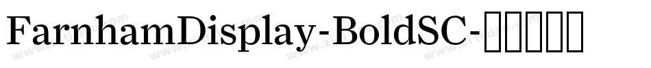 FarnhamDisplay-BoldSC字体转换