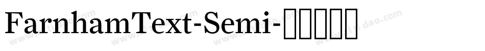 FarnhamText-Semi字体转换