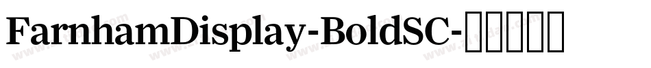 FarnhamDisplay-BoldSC字体转换