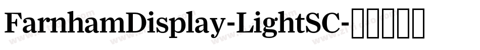 FarnhamDisplay-LightSC字体转换