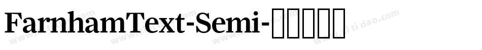 FarnhamText-Semi字体转换
