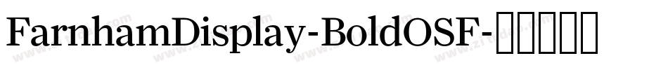 FarnhamDisplay-BoldOSF字体转换