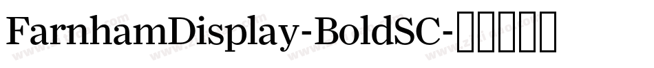 FarnhamDisplay-BoldSC字体转换