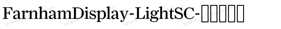 FarnhamDisplay-LightSC字体转换