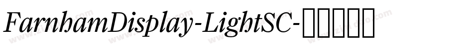 FarnhamDisplay-LightSC字体转换