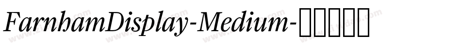 FarnhamDisplay-Medium字体转换