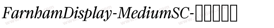 FarnhamDisplay-MediumSC字体转换