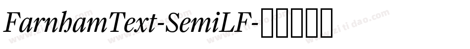 FarnhamText-SemiLF字体转换