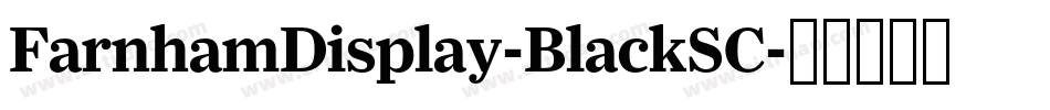 FarnhamDisplay-BlackSC字体转换