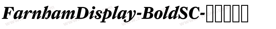 FarnhamDisplay-BoldSC字体转换
