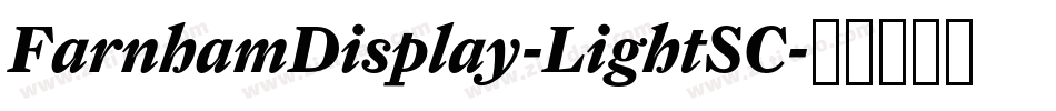 FarnhamDisplay-LightSC字体转换
