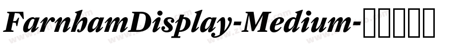 FarnhamDisplay-Medium字体转换