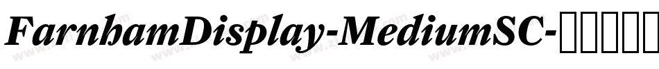 FarnhamDisplay-MediumSC字体转换