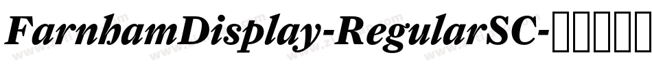FarnhamDisplay-RegularSC字体转换