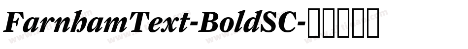 FarnhamText-BoldSC字体转换