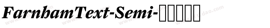 FarnhamText-Semi字体转换