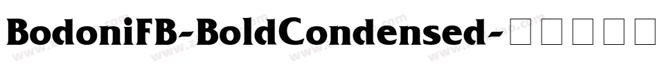 BodoniFB-BoldCondensed字体转换