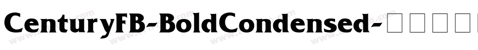 CenturyFB-BoldCondensed字体转换