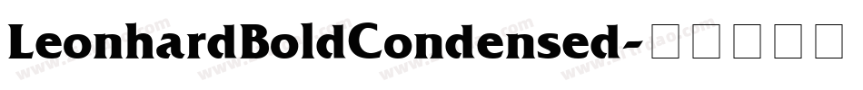 LeonhardBoldCondensed字体转换