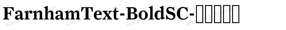 FarnhamText-BoldSC字体转换