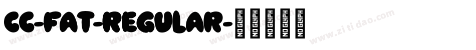 CC-Fat-Regular字体转换