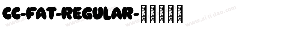 CC-Fat-Regular字体转换