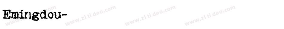 Emingdou字体转换