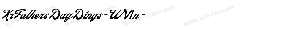 KrFathersDayDings-WV1n字体转换
