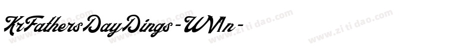 KrFathersDayDings-WV1n字体转换