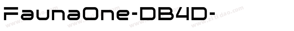 FaunaOne-DB4D字体转换