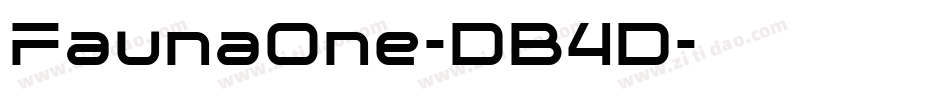 FaunaOne-DB4D字体转换