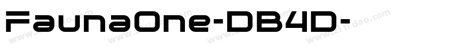 FaunaOne-DB4D字体转换