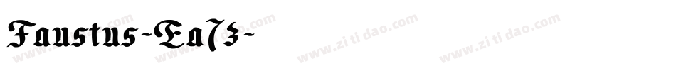 Faustus-Ea7z字体转换
