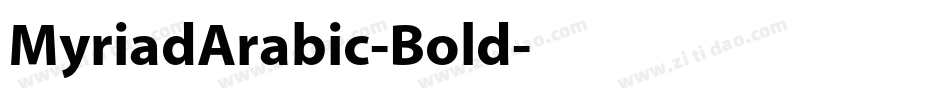 MyriadArabic-Bold字体转换