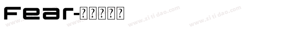 Fear字体转换