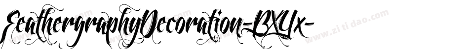 FeathergraphyDecoration-BXYx字体转换