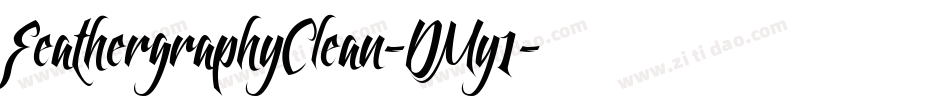 FeathergraphyClean-DMy1字体转换