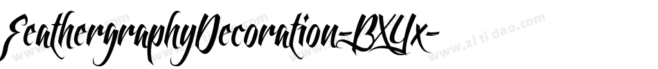 FeathergraphyDecoration-BXYx字体转换
