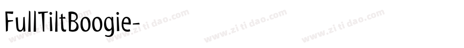 FullTiltBoogie字体转换