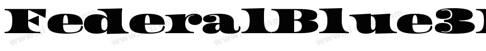 FederalBlue3D-KzaA字体转换