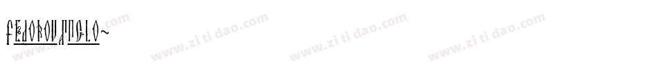 FedorovAnglo字体转换