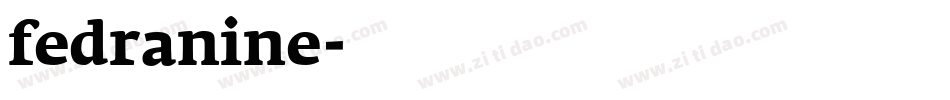 fedranine字体转换