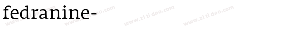 fedranine字体转换