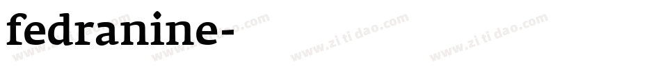 fedranine字体转换